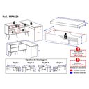 Ver imagem 4 de Kit Cama Infantil Montessoriana com Escrivaninha e Colchão Incluso Lume Multimóveis MP4824 Branco