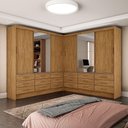 Ver imagem 1 de Closet Sevilha 6 Portas Casal Duplo Plus 18 Gavetas Carioca Cinamomo