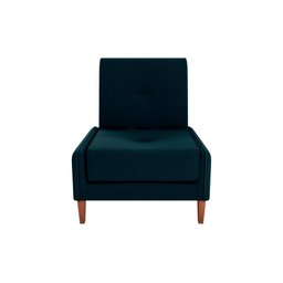 Poltrona Decorativa Sala Salão Escritório Blanca Suede Petróleo Matrix - 3