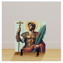 Ver imagem 2 de Quadro Azulejo Santo Expedito Jesus Católico Evangélico