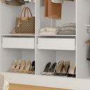 Ver imagem 3 de Closet Ambar 2,40m com 2 Gavetas Branco - M.a Branco