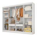 Ver imagem 2 de Closet Ambar 2,40m com 2 Gavetas Branco - M.a Branco