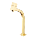 Ver imagem 1 de Torneira de Mesa Cuba Pia para Banheiro Lavatório Lavabo Bica Alta Quadrada Dourado Brilhante Metal