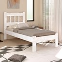 Ver imagem 3 de Cama Solteiro New Perola Madeira Maciça Cor Branco