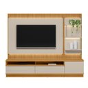 Ver imagem 5 de Painel Tv 70" 238cm Denver com Rack e Módulo Lateral Led Tauari/off White L04 - D'rossi