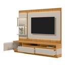 Ver imagem 2 de Painel Tv 70" 238cm Denver com Rack e Módulo Lateral Led Tauari/off White L04 - D'rossi