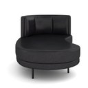 Ver imagem 4 de Sofá Chaise Longue Sala de Estar Living Lucca Esquerdo D02 Couríssimo Preto B-159 - Lyam Decor