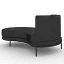 Ver imagem 7 de Sofá Chaise Longue Sala de Estar Living Lucca Esquerdo D02 Couríssimo Preto B-159 - Lyam Decor