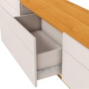 Ver imagem 3 de Rack com Pés Palito para Tv até 60 Polegadas Off White Nature Azos Shop Jm