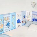 Ver imagem 1 de Cabeceira Cama Box Solteiro Casal Modular Estofada Auto Colante