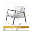 Ver imagem 5 de Poltrona Giulia Luxo Base em Madeira Maciça Castellar Móbile Verde