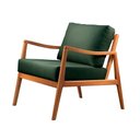 Ver imagem 6 de Poltrona Giulia Luxo Base em Madeira Maciça Castellar Móbile Verde