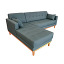 Ver imagem 3 de Sofá Chaise Gianni | Base de Madeira | Tecido Acquablock | 230cm | Floresta
