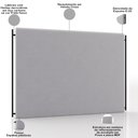 Ver imagem 3 de Cabeceira Cama Box Queen 160cm Estofada Goya P05 Veludo Cinza - Lyam Decor