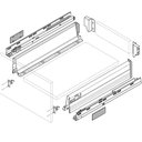 Ver imagem 2 de Gaveta Metálica Baixa (30 Kg) 96,5 x 500mm Tandembox Plus com Blumotion Cinza Blum 01 conjunto