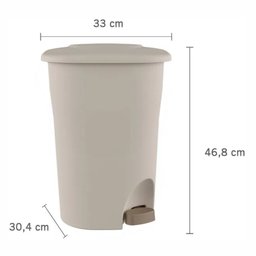Lixeira com Pedal 25 Litros Argila/Terracota Astra LP2 - 2