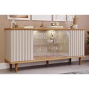 Ver imagem 1 de Aparador Sala Janice 4 Portas 165cm Nature/White Cimol