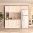 Ver imagem 1 de Cozinha Compacta 250084 4 Peças Amara Branco Creme Politorno Móveis