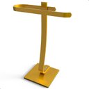 Ver imagem 1 de Toalheiro para Banheiro Porta Toalha Lavabo Bancada Dourado