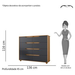 Cômoda 8 Gavetas Doble - 6