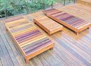 Ver imagem 4 de Kit Serena Lumatê Decor | 2 Espreguiçadeiras + Mesa Madeira Maciça