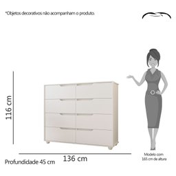 Cômoda 8 Gavetas Doble - 5