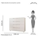 Ver imagem 5 de Cômoda 8 Gavetas Doble