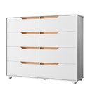 Ver imagem 7 de Cômoda 8 Gavetas Doble Branco
