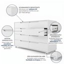 Ver imagem 5 de Cômoda 8 Gavetas Doble Branco