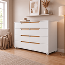 Ver imagem 7 de Cômoda 8 Gavetas Doble Branco