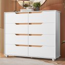 Ver imagem 6 de Cômoda 8 Gavetas Doble Branco