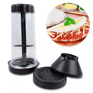 Tapioqueira Peneira Polvilhador Beiju Farinha Armazenar Utensilio Cozinha Preto