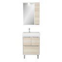 Ver imagem 6 de Gabinete Banheiro com Cuba e Espelheira Multimóveis CR10060 Branco/Legno Crema