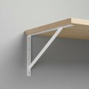 Ver imagem 2 de Cantoneira Mão Francesa 37cm para Prateleira Triangular Branco Metal para Madeira Vidro e MDF