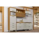 Ver imagem 1 de Cozinha Completa Princesa 4 Peças (1aéreo+2balcões+1paneleiro) C4p159 Freijo/off White - Nesher
