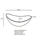 Ver imagem 3 de Gabinete de Vidro com Cuba Oval com Tampo de Vidro 40cm X 40cm Mármore Branco