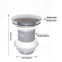 Ver imagem 4 de Gabinete de Vidro com Cuba Oval com Tampo de Vidro 40cm X 40cm Mármore Branco