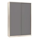 Ver imagem 1 de Guarda-roupa Solteiro Luciane 2 Portas de Correr 3 Gavetas Prime Plus 160 Cm