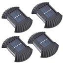 Ver imagem 1 de Luminaria Solar Led Parede Arandela Kit 4 Uni Resistente Spot Balizador Enfeite Escada Quintal