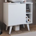 Ver imagem 2 de Gabinete para Banheiro 01 Porta e 4 Nichos B86 Branco Novam