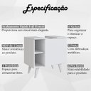 Ver imagem 3 de Gabinete para Banheiro 01 Porta e 4 Nichos B86 Branco Novam
