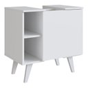 Ver imagem 1 de Gabinete para Banheiro 01 Porta e 4 Nichos B86 Branco Novam