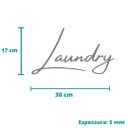 Ver imagem 3 de Quadro Laundry - Adorno, Lettering, Lavanderia, Decoração - Toque 3D:Verde Limão