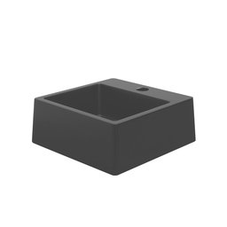 Cuba Pia para Banheiro de Apoio Lavabo 32cmx30cm - Palermo Cinza - 5