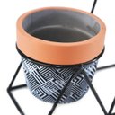 Ver imagem 2 de Vaso Decorativo de Cimento com 3 Peças 22cm - Un