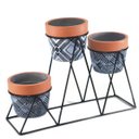 Ver imagem 1 de Vaso Decorativo de Cimento com 3 Peças 22cm - Un