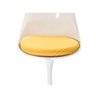 Almofada para Cadeira Tulipa Saarinen Sem Braço - Em Couro Ecológico C.E Amarelo Eero Saarinen - 1