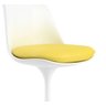Almofada para Cadeira Tulipa Saarinen Sem Braço - Em Couro Ecológico C.E Amarelo Eero Saarinen - 2