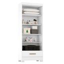 Ver imagem 7 de Guarda-Roupa Modulado 2 Peças 2 Portas 2 Gavetas Smart Plus Branco