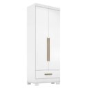 Ver mais imagens de Guarda-Roupa Modulado 2 Peças 2 Portas 2 Gavetas Smart Plus Branco